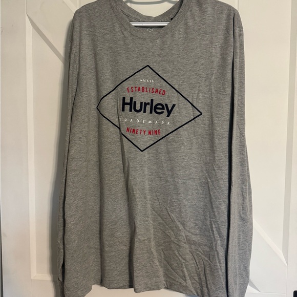 Hurley Men's Gray Long Sleeve Shirt - Picture 1 of 2